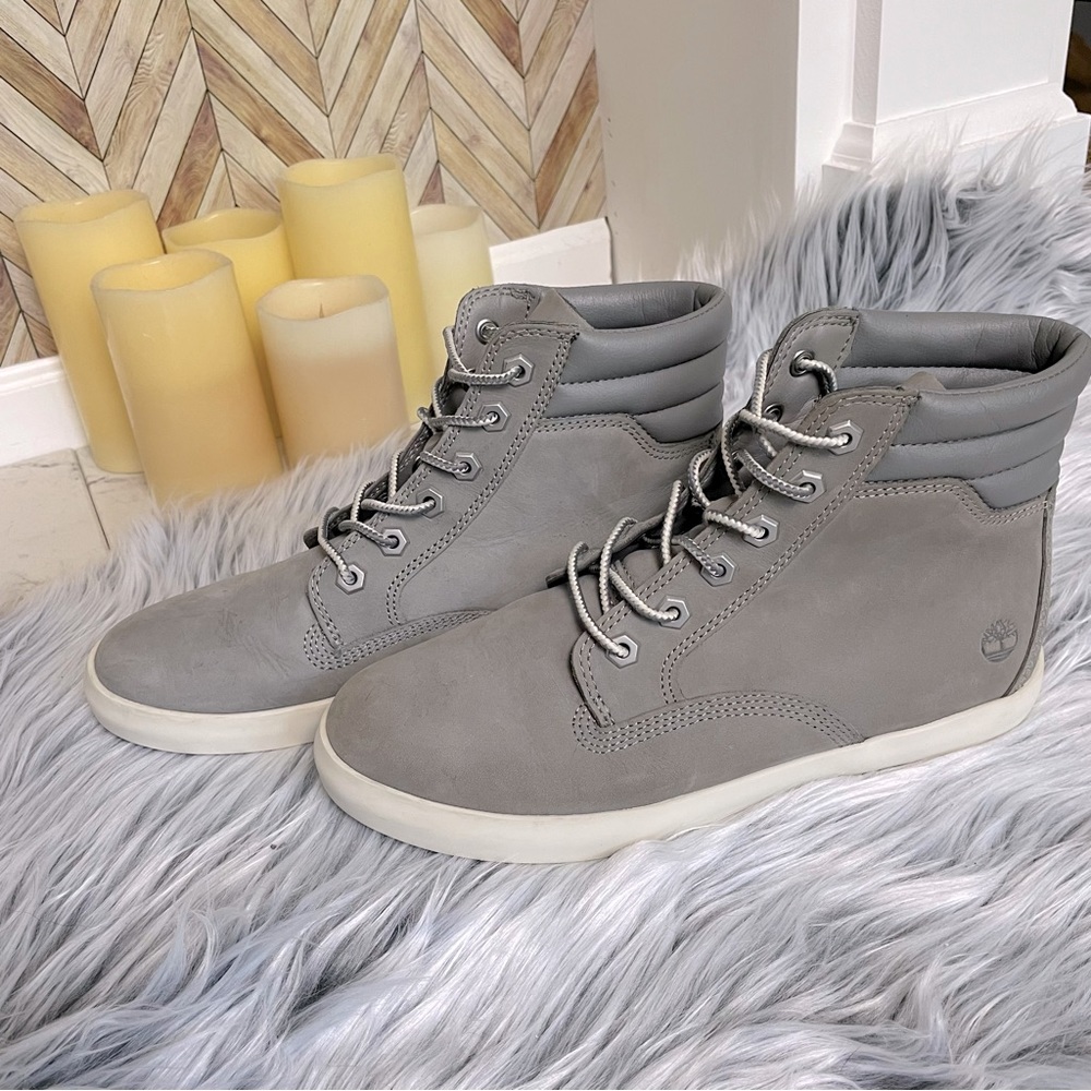 Timberland women’s Dausette sneaker boot ortholite sole grey A1H26